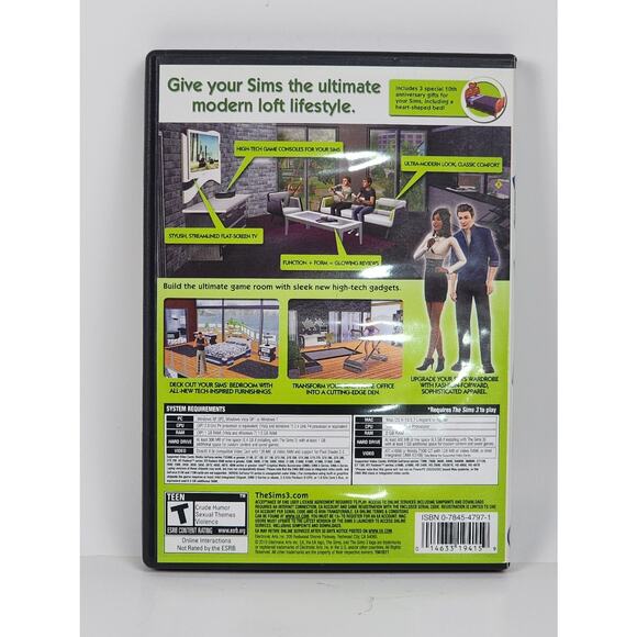 THE SIMS 3 HIGH-END LOFT STUFF - EA 2010 Win/Mac PC Video Simulation Game - Picture 2 of 6
